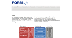 Desktop Screenshot of formsoft.se